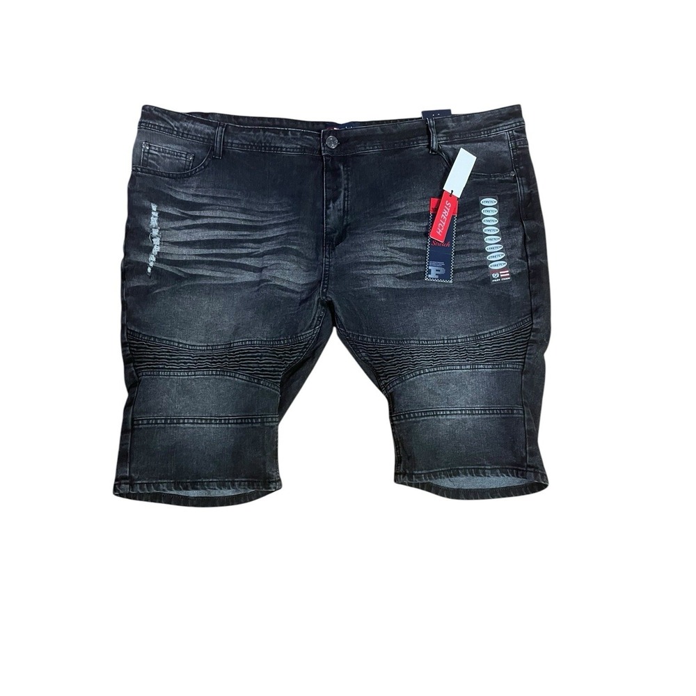 Y2K Phat Farm Black Stretch Denim Shorts Mens 46 Skinny‎ Fit NWT
